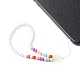 Acrylic Beads Mobile Straps HJEW-JM00530-3