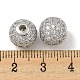 Perles de zircone cubique micro pave en Laiton ZIRC-R113-01D-P-3