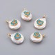 Natural Cultured Freshwater Pearl Pendants PEAR-F008-26G-02-1