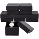 BENECREAT 6 Pack Kraft Square Cardboard Present Gift Boxes for Bangle Wrist Watch and Other Jewelry Set - 3.5x3.5x2 Inches CBOX-BC0001-23-1