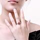 Gorgeous Brass Cubic Zirconia Finger Rings for Women RJEW-BB04227-B-7RG-5