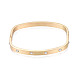 Bracelet à charnière rectangle en laiton avec strass en cristal pour femme BJEW-S118-125G-1