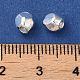 Perles à facettes ovales en alliage d'œuf FIND-G066-01S-3