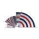 Fan de roue de papier de soie coloré artisanat DIY-TAC0002-01-16