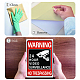 Waterproof PVC Warning Sign Stickers DIY-WH0237-016-4