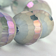 Fili di perle di vetro elettrolitico rotonde sfaccettate (96 sfaccettatura). EGLA-S130-10mm-03-3