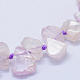 Chapelets de perles en kunzite naturelle G-F566-32-3