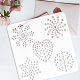 PET Hollow Out Drawing Painting Stencils DIY-WH0391-0279-3
