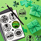 Craspire st. Timbres transparents de la Saint-Patrick pour la fabrication de cartes DIY-WH0167-57-0172-3