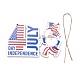 Independence Day Density Board Wooden Wall Ornament Doorplate Pendants HJEW-C004-07-2