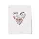 Rectangle Paper Earring Display Card with Hanging Hole CDIS-C004-01D-2
