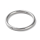 304 простое кольцо на палец из нержавеющей стали для женщин и мужчин RJEW-F152-01D-P-2