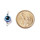 Evil Eye Resin Connector Charms PALLOY-JF01473-2