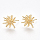 Brass Stud Earrings KK-S350-360-1