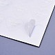 バレンタインデーのシールシール  ラベル貼付絵ステッカー  ギフト包装用  愛を込めて手作りの言葉で心  ホワイト  28x32mm DIY-I018-19D-2
