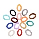Oval piedras preciosas de imitación de acrílico anillos de enlace OACR-R022-M-1