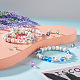 Crafans diy kits de fabricación de pulseras de piedras preciosas DIY-CF0001-25-8