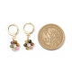 9 paires de boucles d'oreilles à levier en perles de pierres précieuses mélangées naturelles de style 3 paires EJEW-JE05089-3