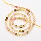 Faceted Round Tigerskin Glass Beads Strands G-E302-053-4mm-2