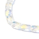 Transparentes perles de verre de galvanoplastie brins EGLA-I017-03-AB05-3