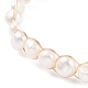 Natürliche kultivierte Süßwasserperlen-Perlenarmbänder für Frauen BJEW-JB07724-01-4