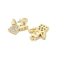 10 breloques en laiton&nbsp;KK-V006-05G-02-3