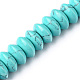 Chapelets de perles en turquoise synthétique G-F743-05H-1