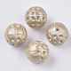 Supports de strass perle acrylique opaque peint par pulvérisation MACR-T035-010D-1
