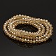 Pearl Luster Plated Faceted Rondelle Glass Beads Strands GLAA-A024C-PL01-2