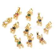 Латунные подвески с фианитами ZIRC-J025-81G