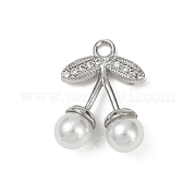 Латунные микропаве прозрачные подвески с фианитом KK-M322-51P