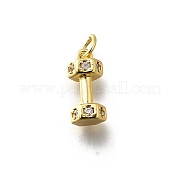 Латунные микро проложить кубического циркония подвески KK-P295-19G