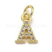 Буквица из латуни с подвесками из кубического циркония KK-Q814-26A-G