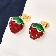 Серьги-гвоздики из латуни EJEW-G430-06B-G