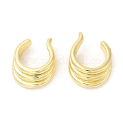 Латунные серьги-каффы для женщин EJEW-Q770-25G