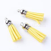 Искусственные замши кисточкой подвесные украшения FIND-T002-A17
