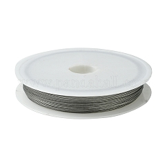 Alambre de cola de tigre, acero inoxidable recubierto de nylon, plata, 0.38mm, 60 m / rollo, 10 rollos / set