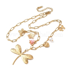 Collana con ciondolo a forma di libellula&nbsp;SA-CBA364C-02G