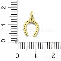 Messing-Charms mit Mikropavé und klarem Zirkonia&nbsp;KK-H475-44G