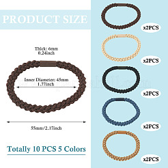 10 pieza de accesorios para el cabello de poliéster de 5 colores&nbsp;OHAR-TAD0001-04