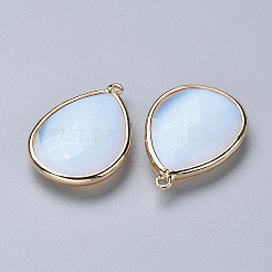 Facettiert Opalite Anhänger&nbsp;G-M356-C01-LG