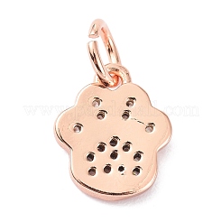 Adornos de latón micropavé de circonia cúbica&nbsp;ZIRC-C022-22RG