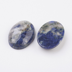 Cabochon fond plat en sodalite naturelle&nbsp;G-G741-13x18mm-06