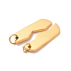 Ciondoli divisi in acciaio inossidabile 304 placcati sotto vuoto in PVD&nbsp;STAS-D188-01G