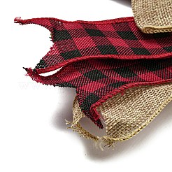Décorations de noël en lin avec gros nœud papillon&nbsp;AJEW-M041-01B
