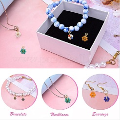 27pcs pendentifs en verre 9 couleurs&nbsp;GLAA-CJ0001-83