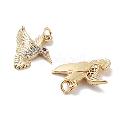 Cremagliera placcatura micro ottone spianare pendenti zirconi&nbsp;KK-G452-19G