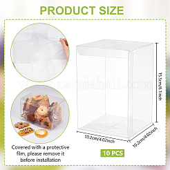 Emballage en plastique transparent de cadeau de boîte de PVC&nbsp;LS-CON-WH0085-68B