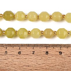 Natürliche Zitronen Jade Perlen Stränge&nbsp;G-Q606-58B