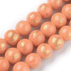 Abalorios de jade natural de mashan hebras&nbsp;G-F670-A05-8mm